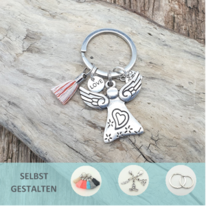 <span class="ab-preis"></span>Schlüsselanhänger »Schutzengel mit Herz«