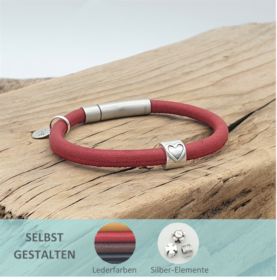 <span class="ab-preis"></span>Lederarmband »SANYA« Element