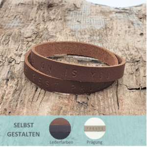 <span class="ab-preis"></span>Lederarmband »AVAN« Prägung